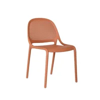Silla Tolondo Color Rojo con Espaldar Redondo Transpirable y Diseño Minimalista