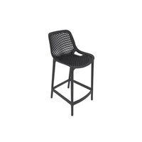 Silla para Bar Miame Color Negro Con Reposa Pies En Diseño Moderno
