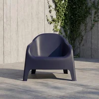 Silla Launge Sun Negro Cómoda para Terraza O Jardín