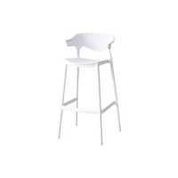 Silla para Bar Elena Color Blanco Diseño Moderno