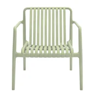 Silla Launge Parma Verde Con Espaldar y Diseño Moderno
