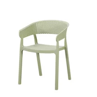 Silla Manaos Verde con Espaldar Minimalista y Diseño Moderno