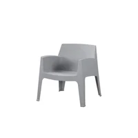 Silla Launge Coron Gris Con Diseño Robusto y Minimalista