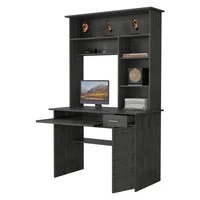 Escritorio Hutch 180x110x58 Rta Café Gris