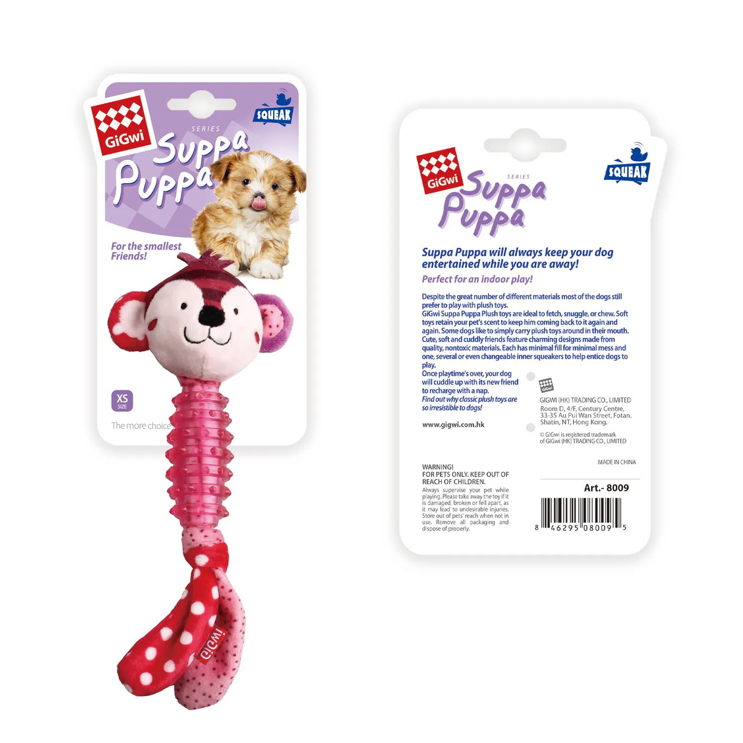 Juguete Perro Suppa Puppa Monkey 3