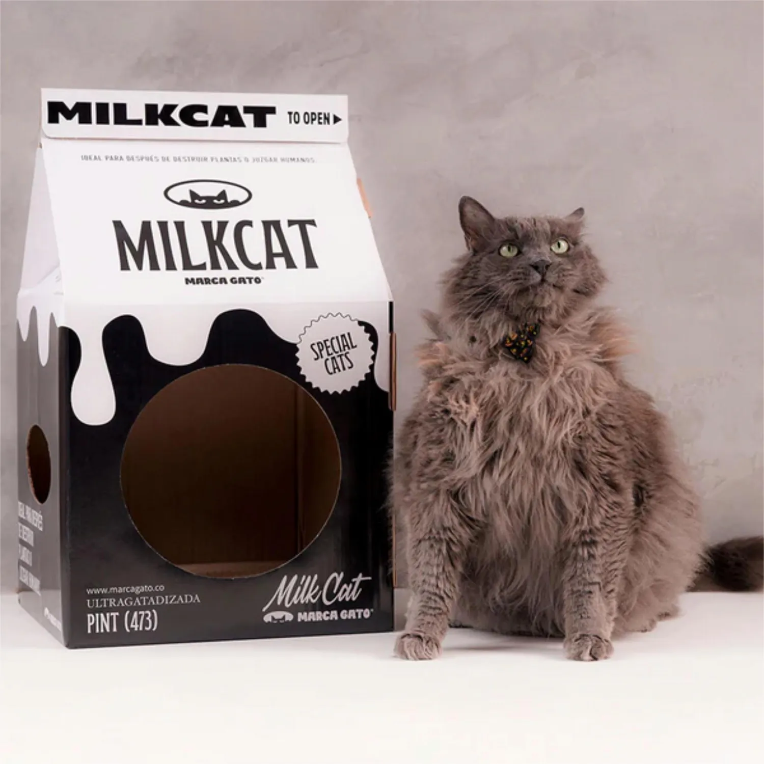Rascador Caja de Leche Negra