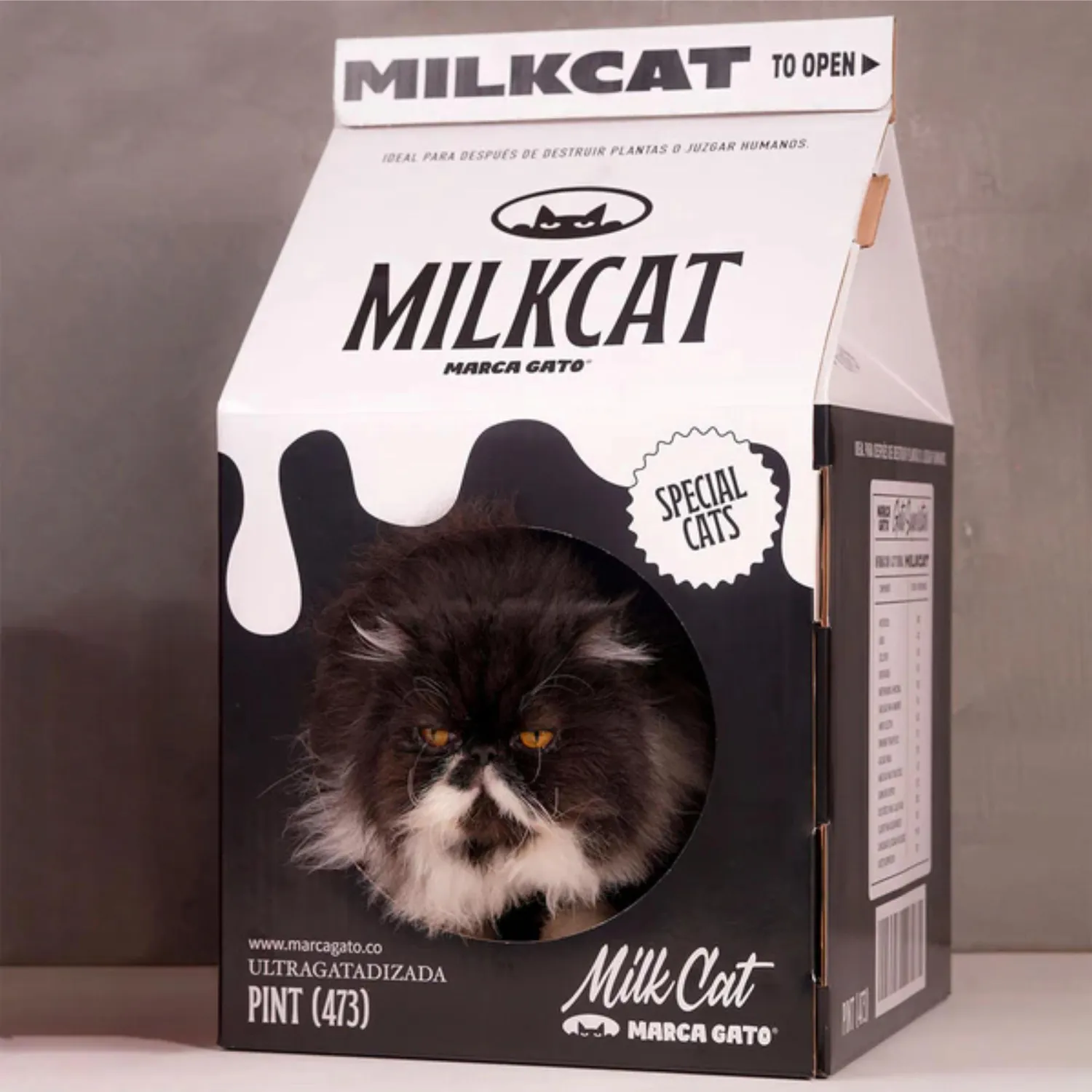 Rascador Caja de Leche Negra 3