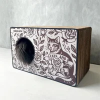 Rascador Cueva Cat Roses Gris