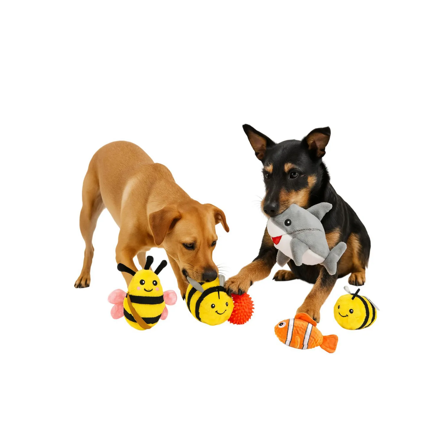 Juguete Peluche Abeja Con Pelota 4