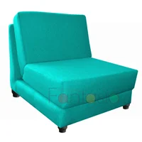 Silla Cama Lido 70 cm En Tela Turquesa