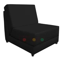 Silla Cama Lido 70 cm Cuerotex Negro