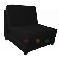 Silla Cama Lido 70 cm En Tela Negro