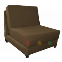 Silla Cama Lido 70 cm En Tela Chocolate
