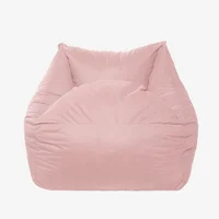 Sillón Kubox En Microfibra Rosa