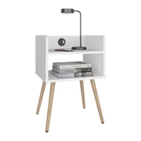 Mesa de Noche Didi Usb 58x40x34 Rta Blanco