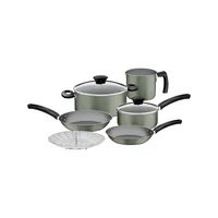 Juego de Ollas Batería de Cocina Tramontina 8 Piezas Michigan Verde