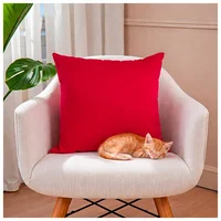 Fundas de Cojines Decorativas Pet Friendly - Rojo