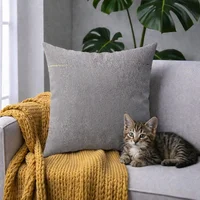 Fundas de Cojines Decorativas Pet Friendly - Gris Brillo