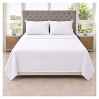 Juego de Sábanas Cama Doble 100% Algodón de 400 Hilos Con Tecnología Antifluido