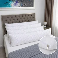 Set x 4 Fundas Protectoras de Almohadas Acolchadas 135x50cm