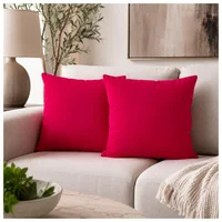 Set x 2 Fundas de Cojines Decorativas Pet Friendly - Rojo