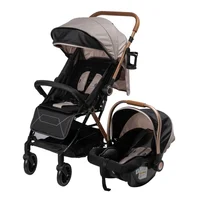 Coche Maleta Kibo Plus + Portabebé Eb186 Beige