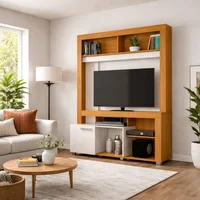 Centro de Entretenimiento para Tv Hasta 50" Flag Canela/blanco Apagado