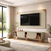 Panel Tv 65" + Mesa Juna Arena/natural