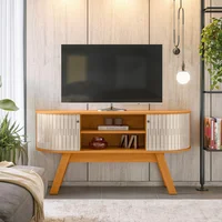 Mesa para Tv 55" Atlas Canela/blanco Apagado