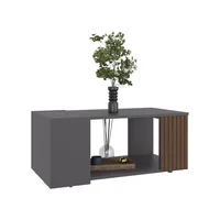 Mesa de Centro Bowie 34x81x45 Rta Gris Oscuro
