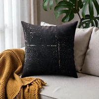 Cojines Decorativas Pet Friendly Negro Brillo (incluye Relleno)