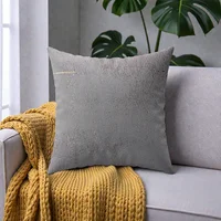 Cojines Decorativas Pet Friendly Gris Brillo (incluye Relleno)