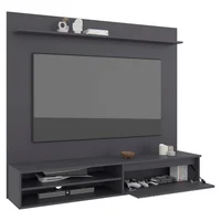 Panel de Tv Bowie 143x162x39 Rta Gris Oscuro