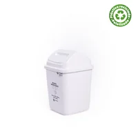 Papelera Plástica Vaivén 10 Lt Blanca Colplast