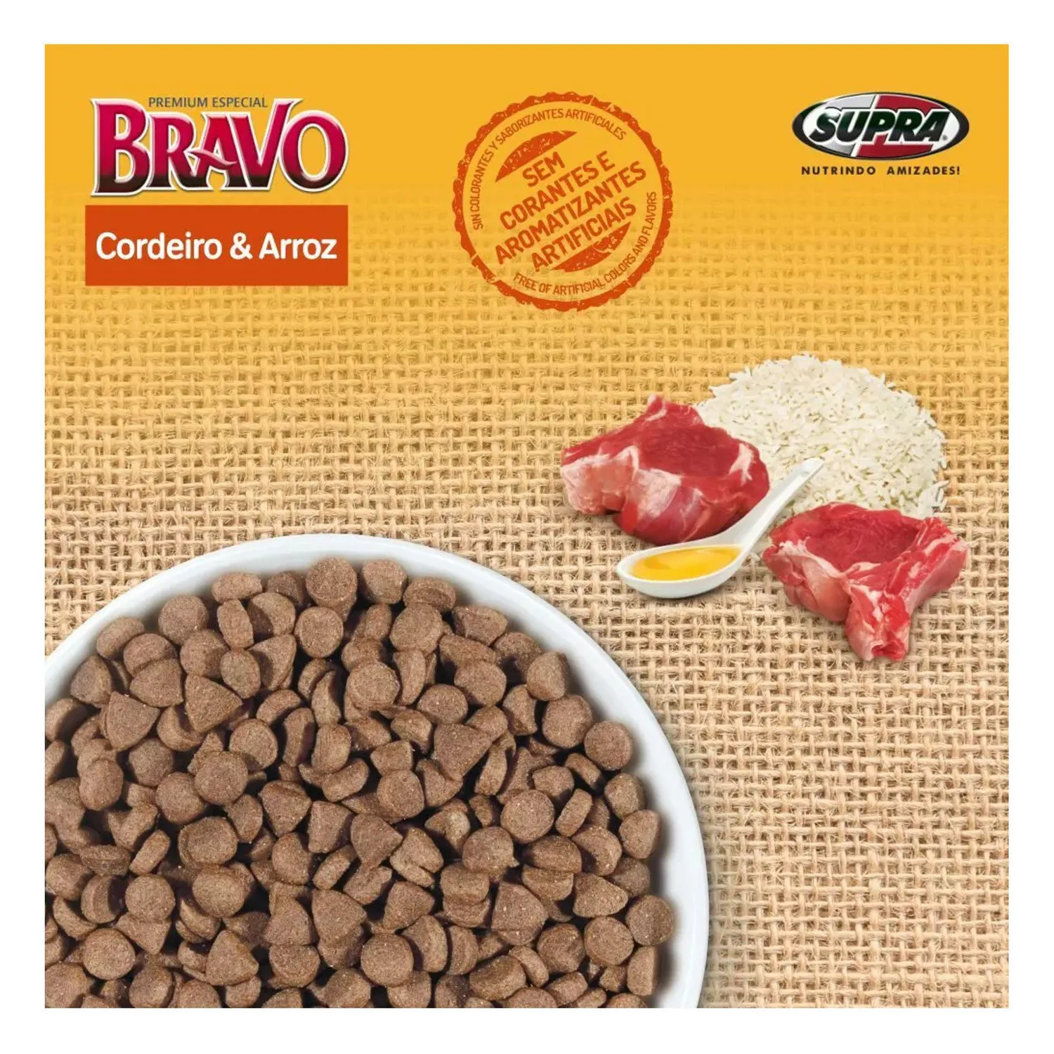 Bravo Cordeiro E Arroz Sc X 10.1kg