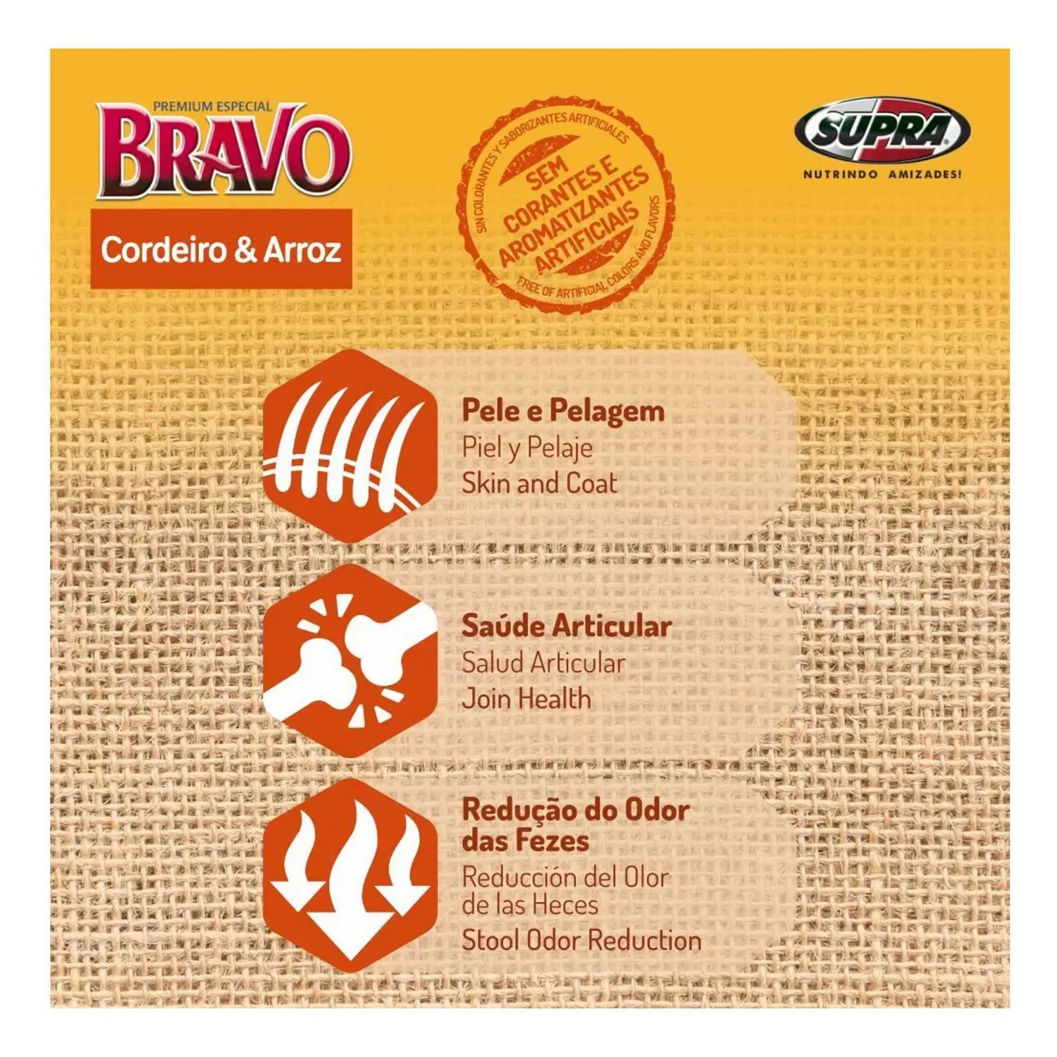 Bravo Cordeiro E Arroz Sc X 15kg 3