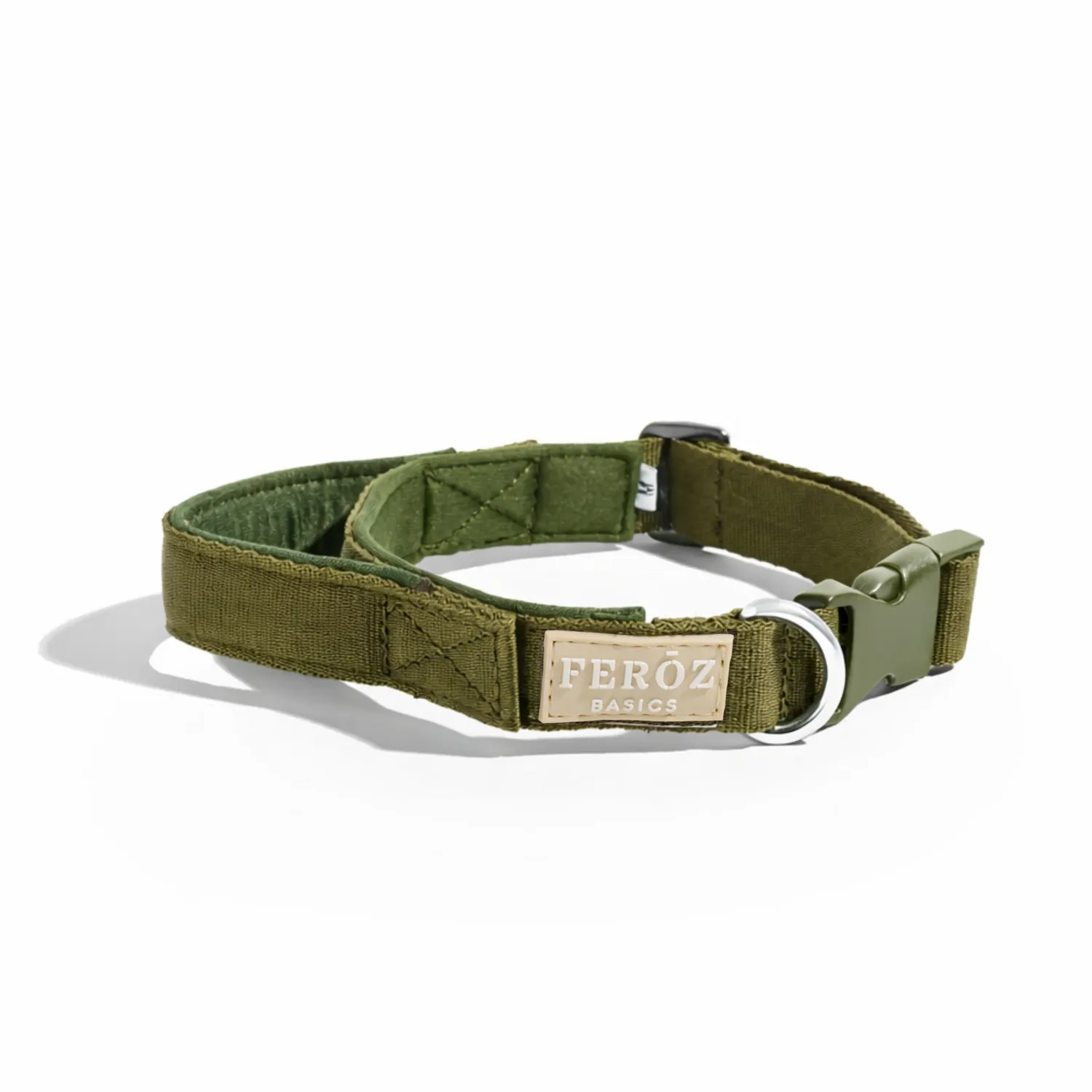 Collar Reata Basic Verde Militar Talla Xl