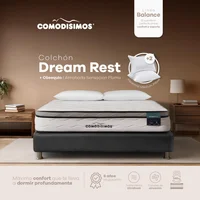 Colchón Dream Rest Suave 160x190 + 2 Almohadas Sensación Pluma Comodisimos