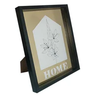 Portarretrato Home Foto 15x20 cm Negro Oro Luxor
