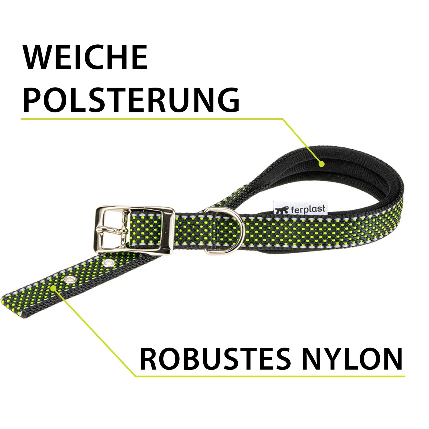 Collar Para Perro Daytona Deluxe C25/45 Verde 3