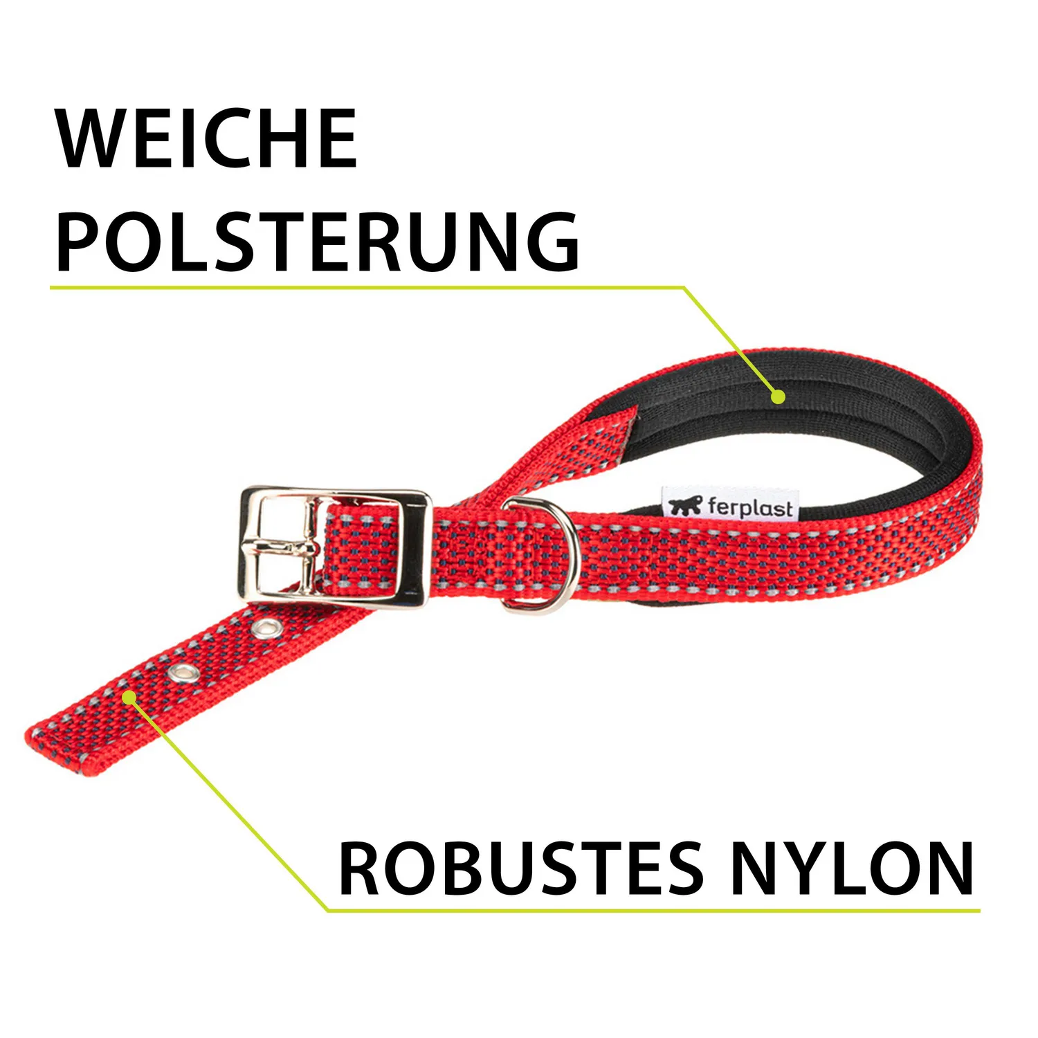 Collar Para Perro Daytona Deluxe C25/45 Rojo 3