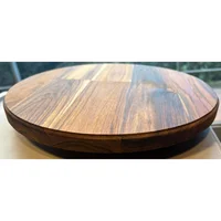 Tabla Teca Giratoria. Lazy Suzan 40cm y Base Pino 1.5cm