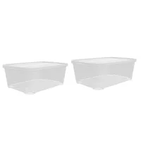 Set de 2 Cajas Organizadoras Basic Box 30 Litros Natural