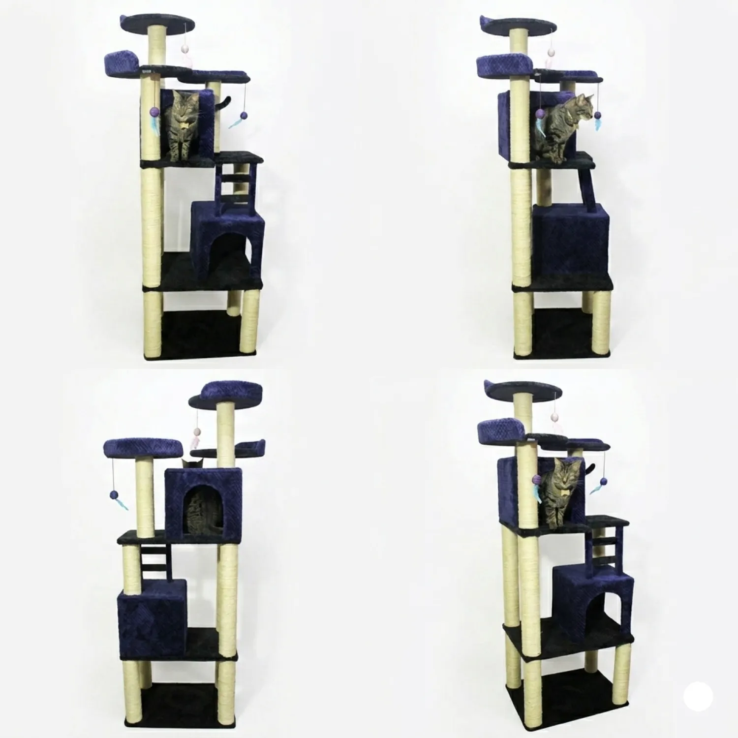 Gimnasio Rascador para Gatos Casa Grande 180x60x45 3