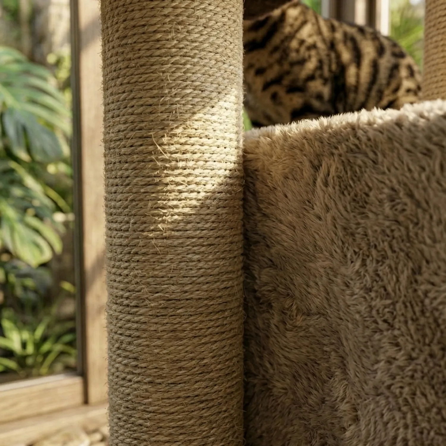 Gimnasio Rascador Para Gatos Con Sofá 70X48X38 6