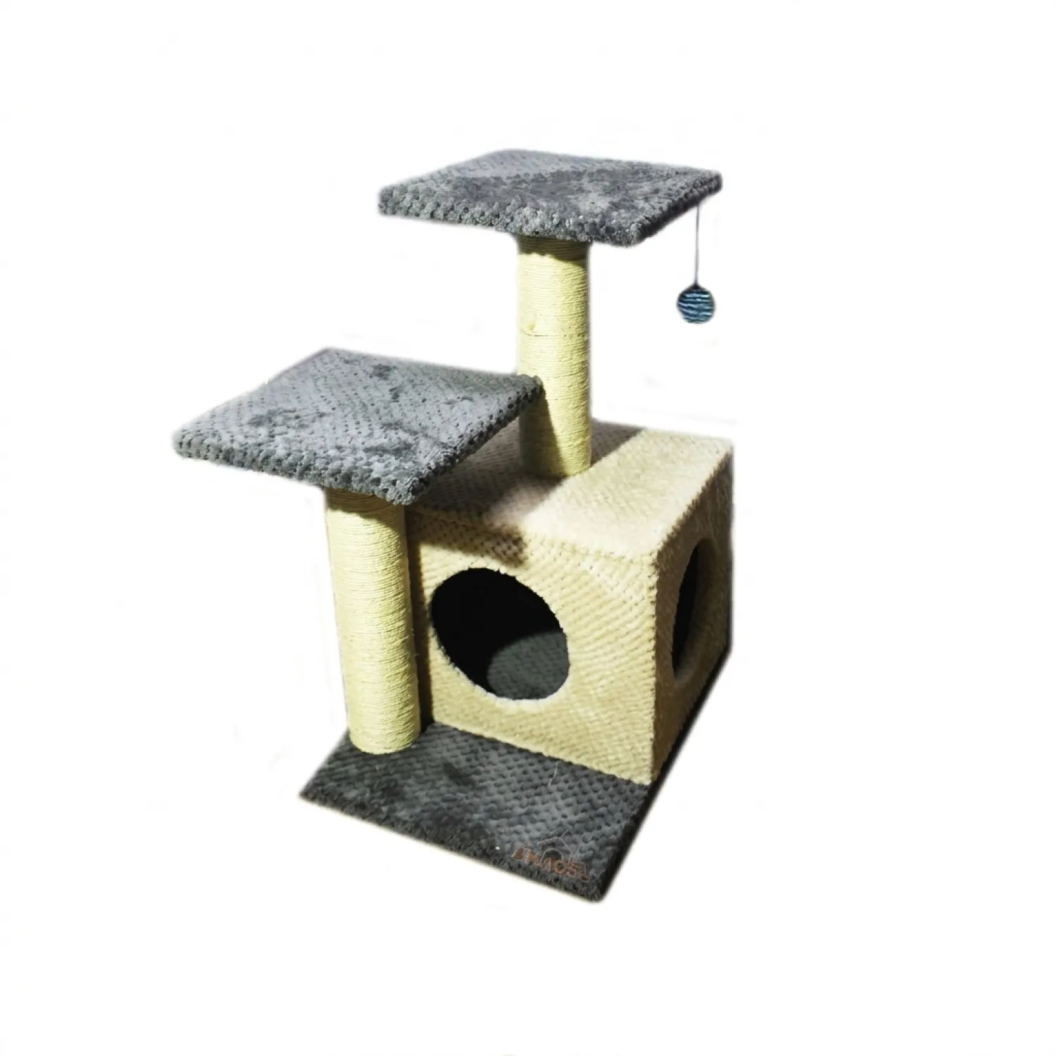 Gimnasio Rascador Para Gatos Con Sofá 70X48X38