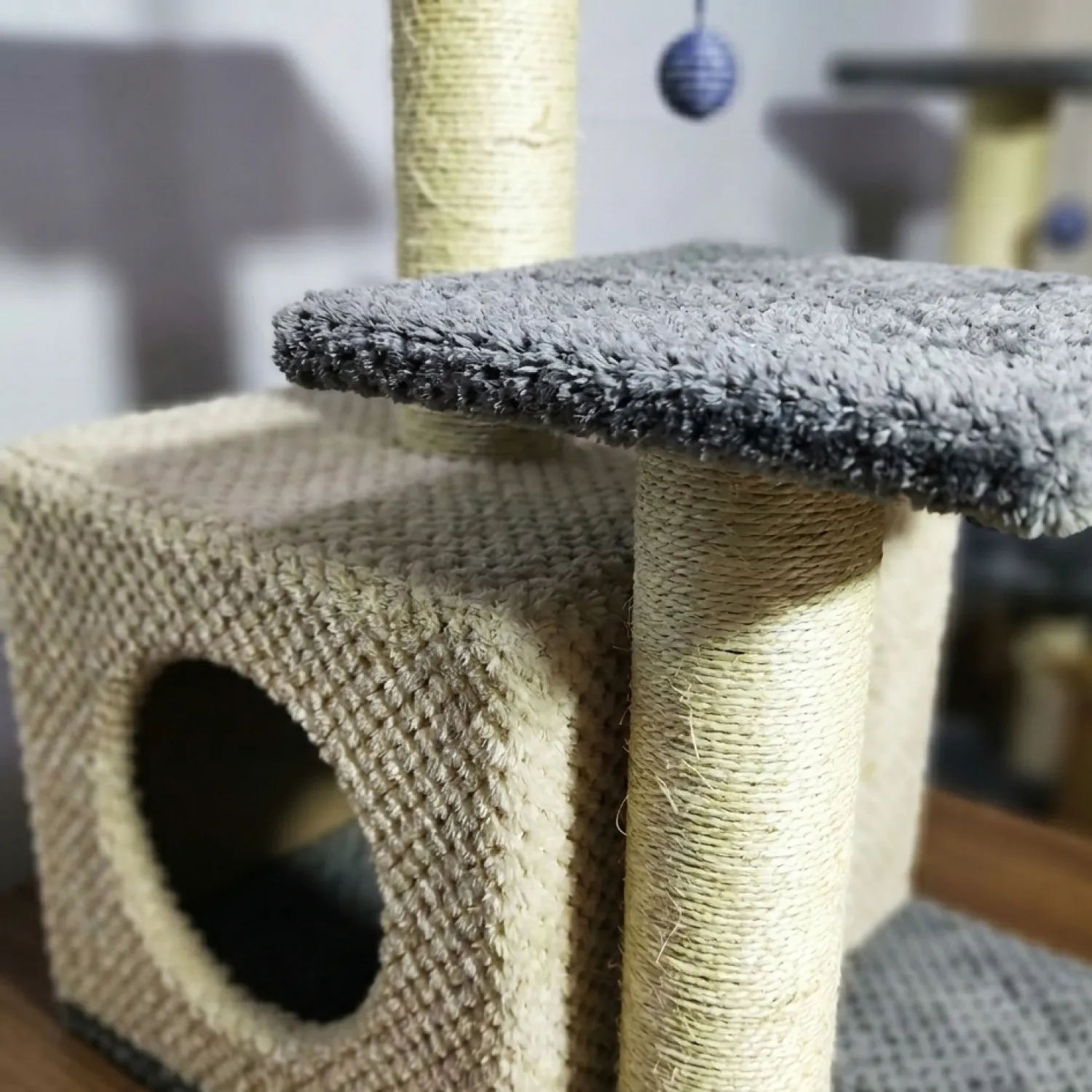 Gimnasio Rascador Para Gatos Con Sofá 70X48X38 5