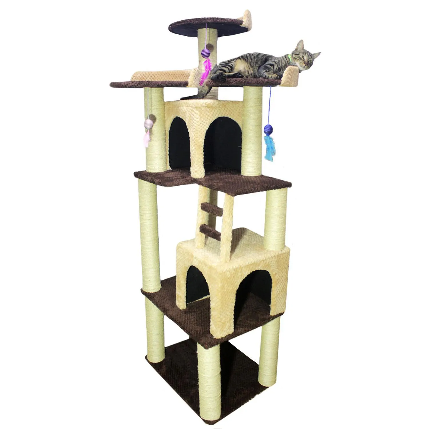 Gimnasio Árbol Para Gatos Grande Casa 180X60X45