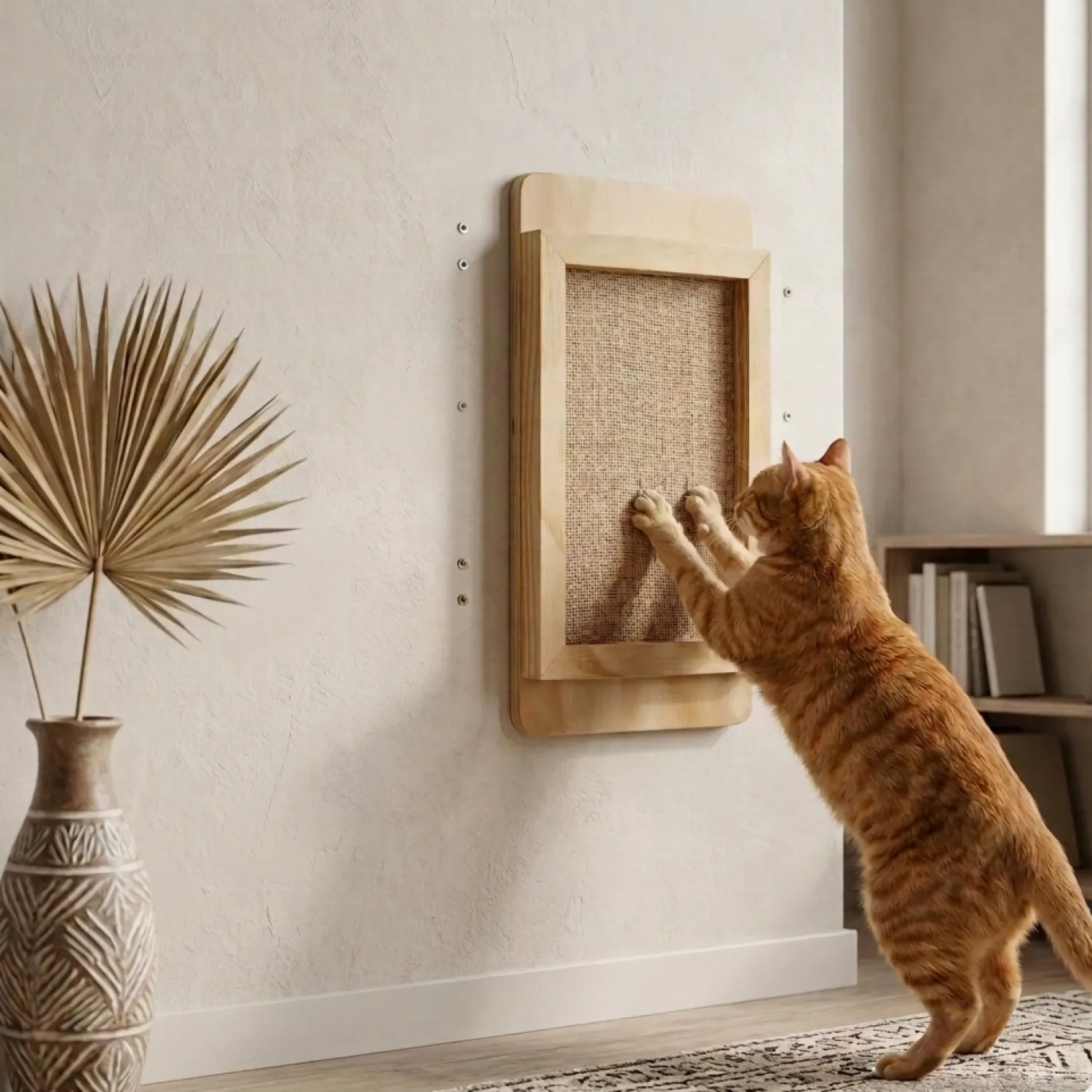 Rascador Pared En Pino Para Gatos Malla 45X23 4