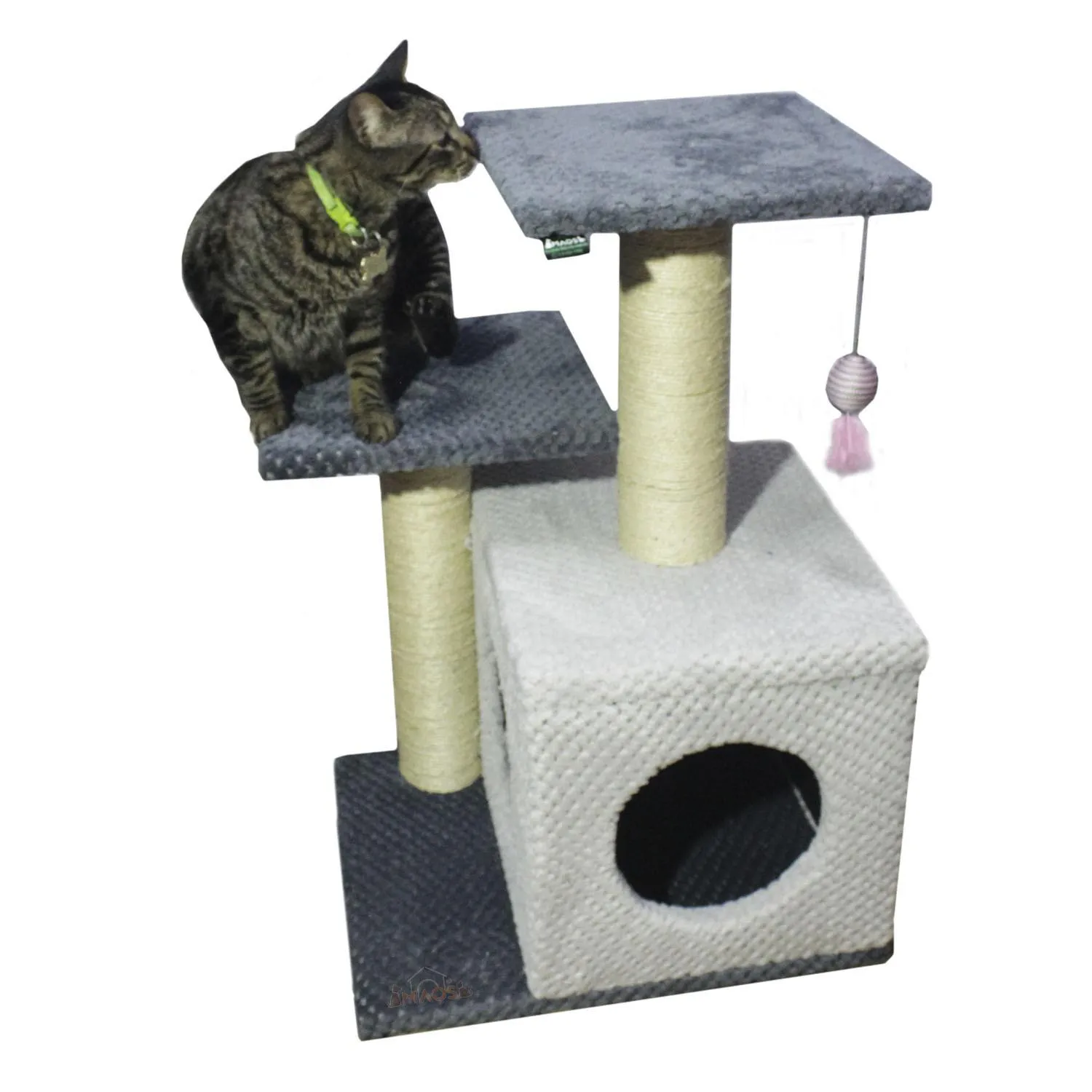 Gimnasio Rascador Para Gatos Con Sofá 70X48X38